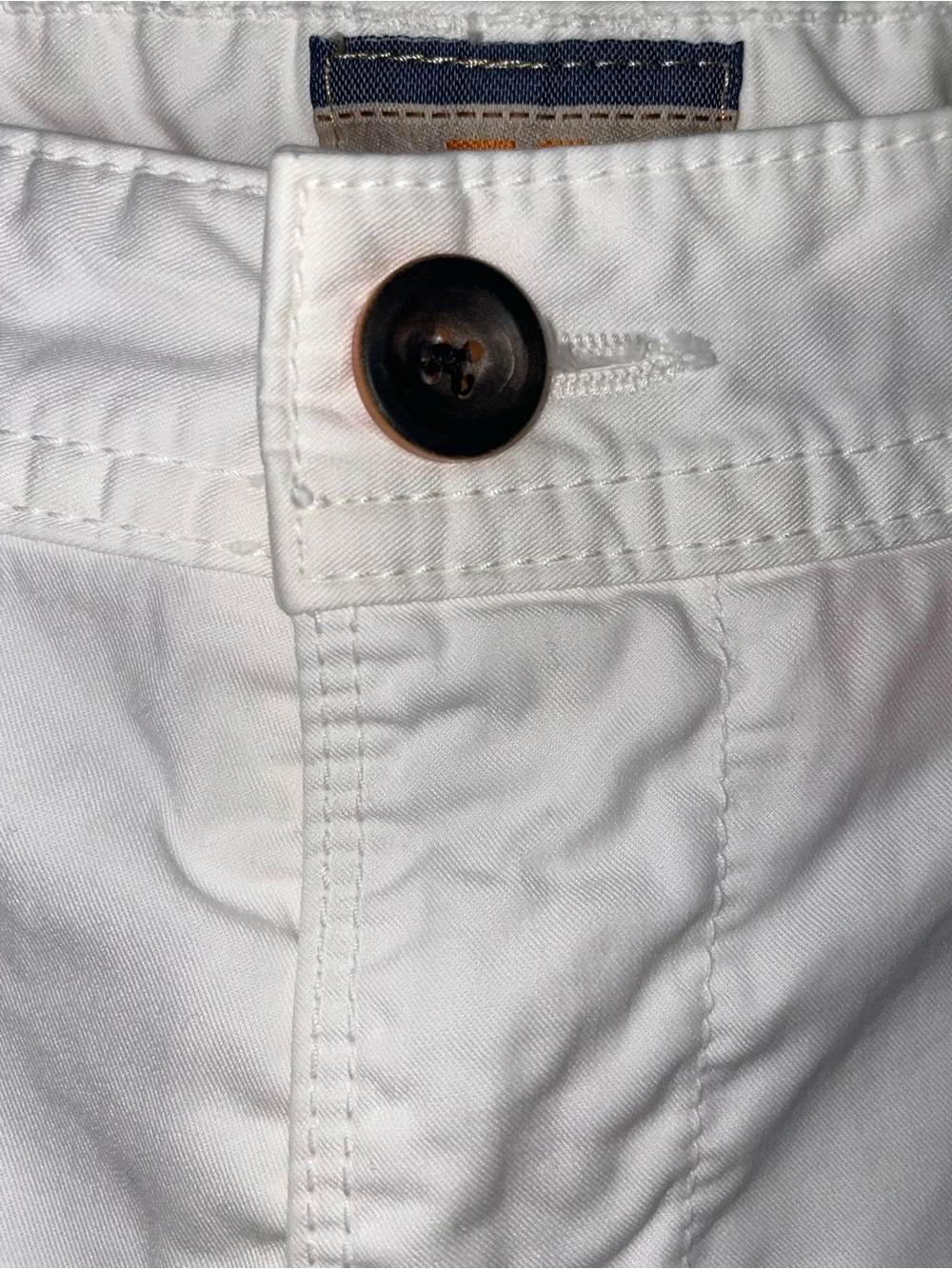 Hugo Boss Orange White Schino Chino Shorts Men’s Size 38 Cotton Twill